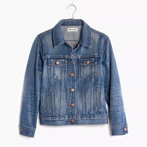 New NWT Madewell Classic Denim Jacket Size Large